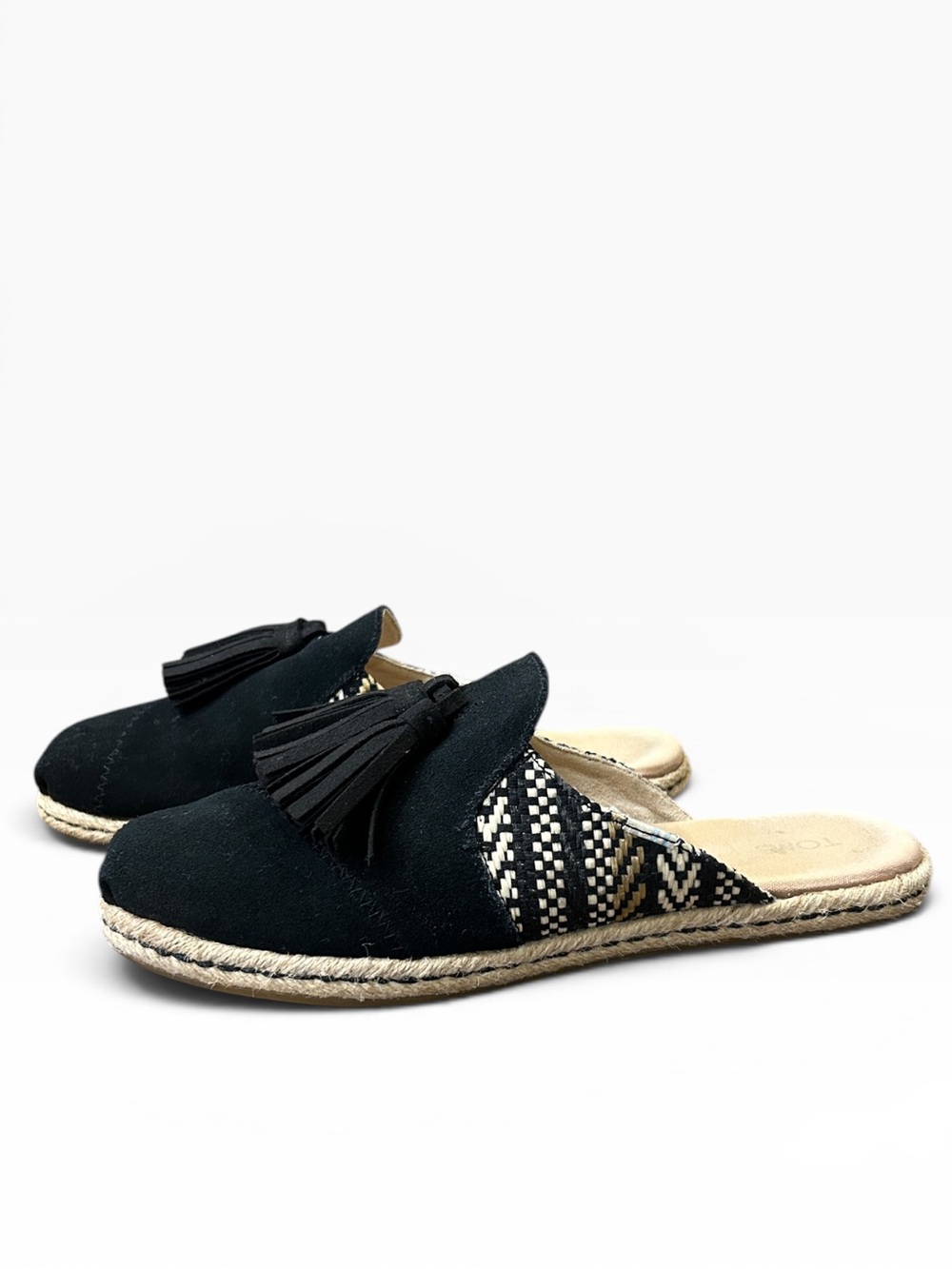 TOMS Nova Espadrille Tassel Mules Women’s Size 7.5